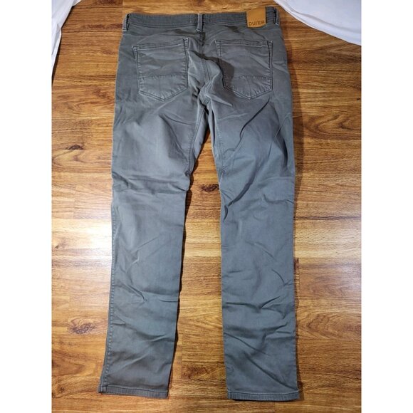 DU/ER DUER N2X Slim Fit No Sweat Pants Mens 38x34 Gray Performance Stretch - Picture 5 of 5